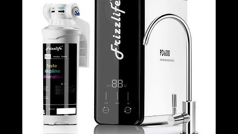 Frizzlife Tankless Reverse Osmosis Water Filtration System (600 GPD) + Alkaline pH Remineralization