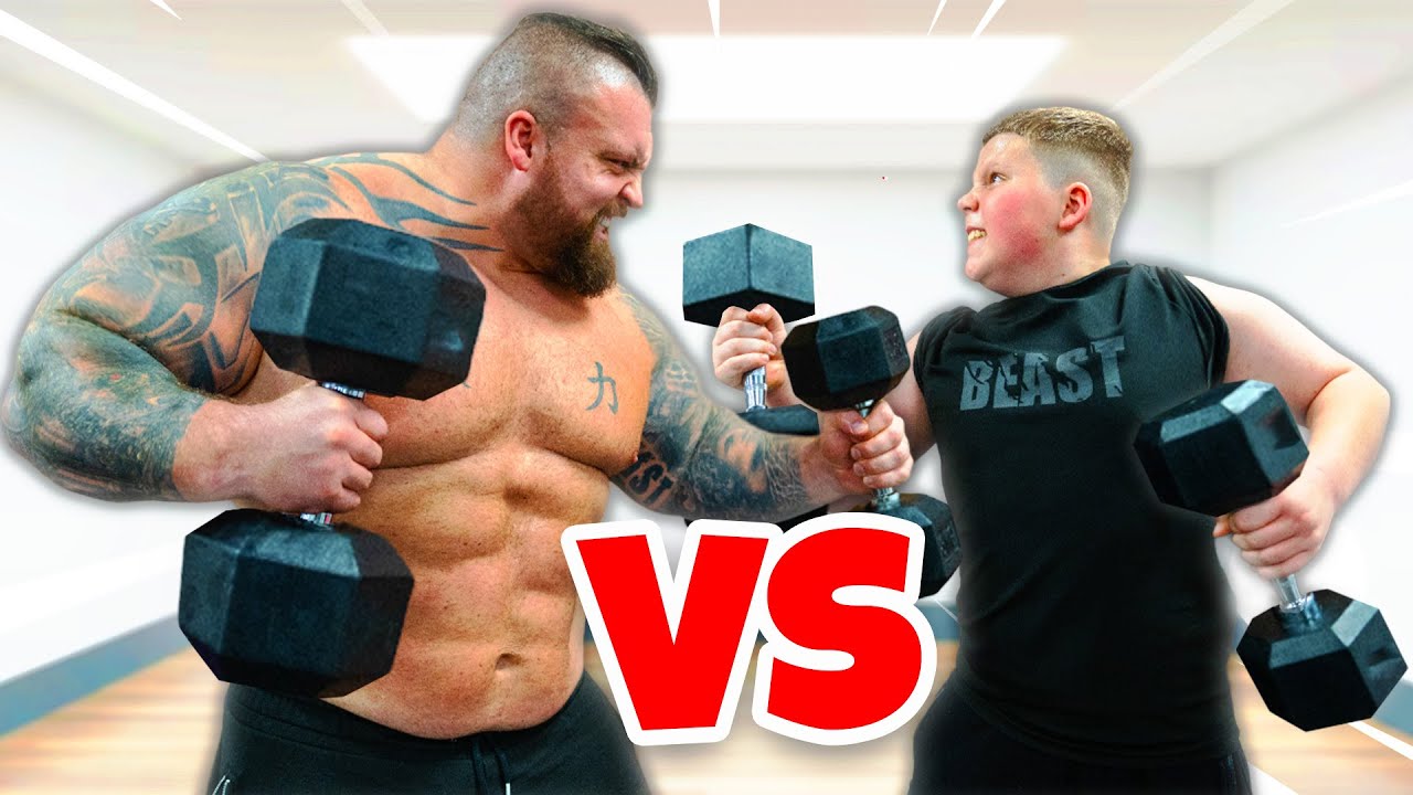 LOG PRESS COMPETITION VS EDDIE HALL! (Upper Body Workout)