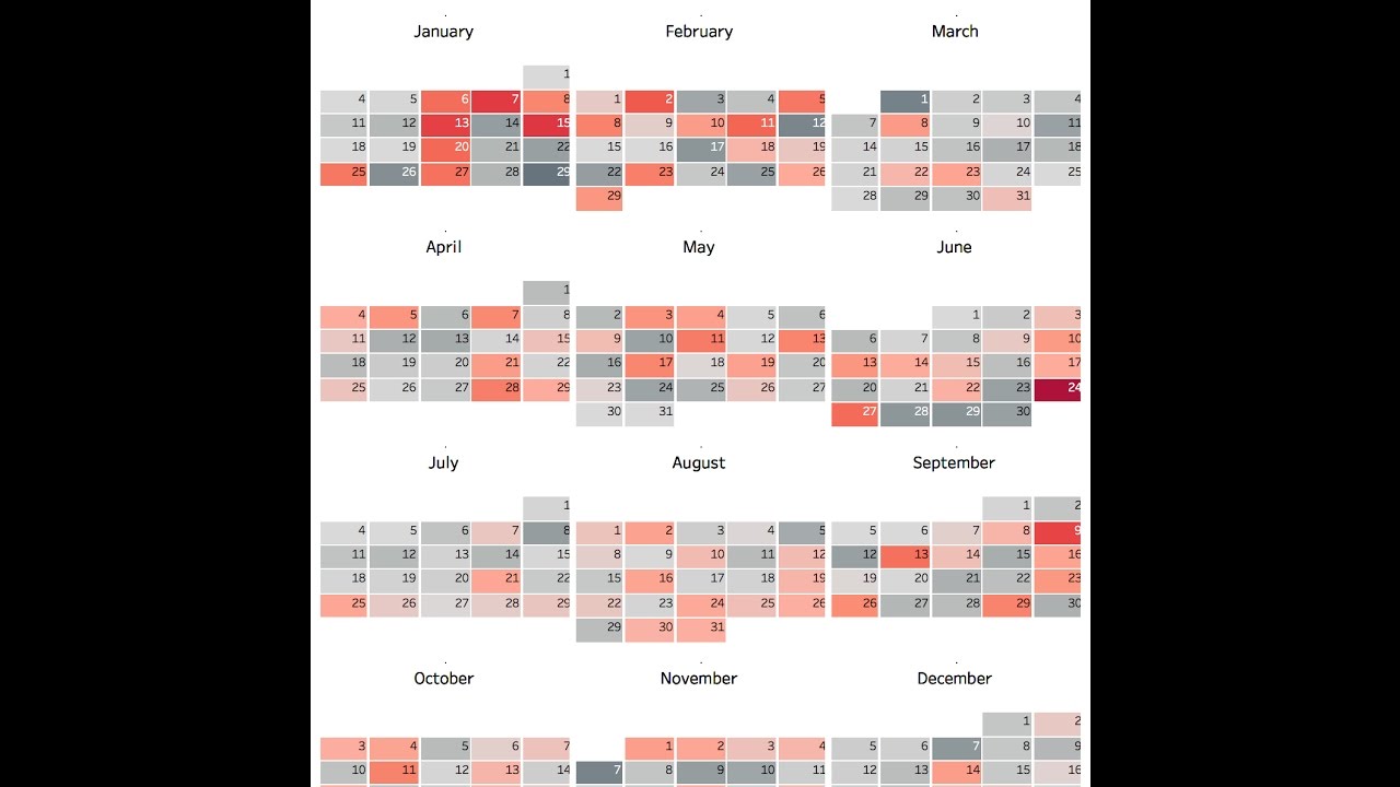 Calendar Chart In Tableau