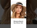 Womens Beach Sun Straw Hat UV UPF50 Travel Foldable Brim Summer UV Hat || #shorts