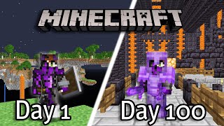 Surviving Over 100 Days On Minecraft's Floating Islands!
