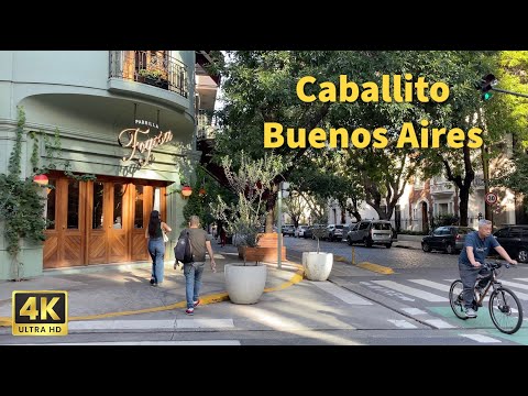 Caballito, Buenos Aires - Walking Tour | 4K 60fps | ASMR