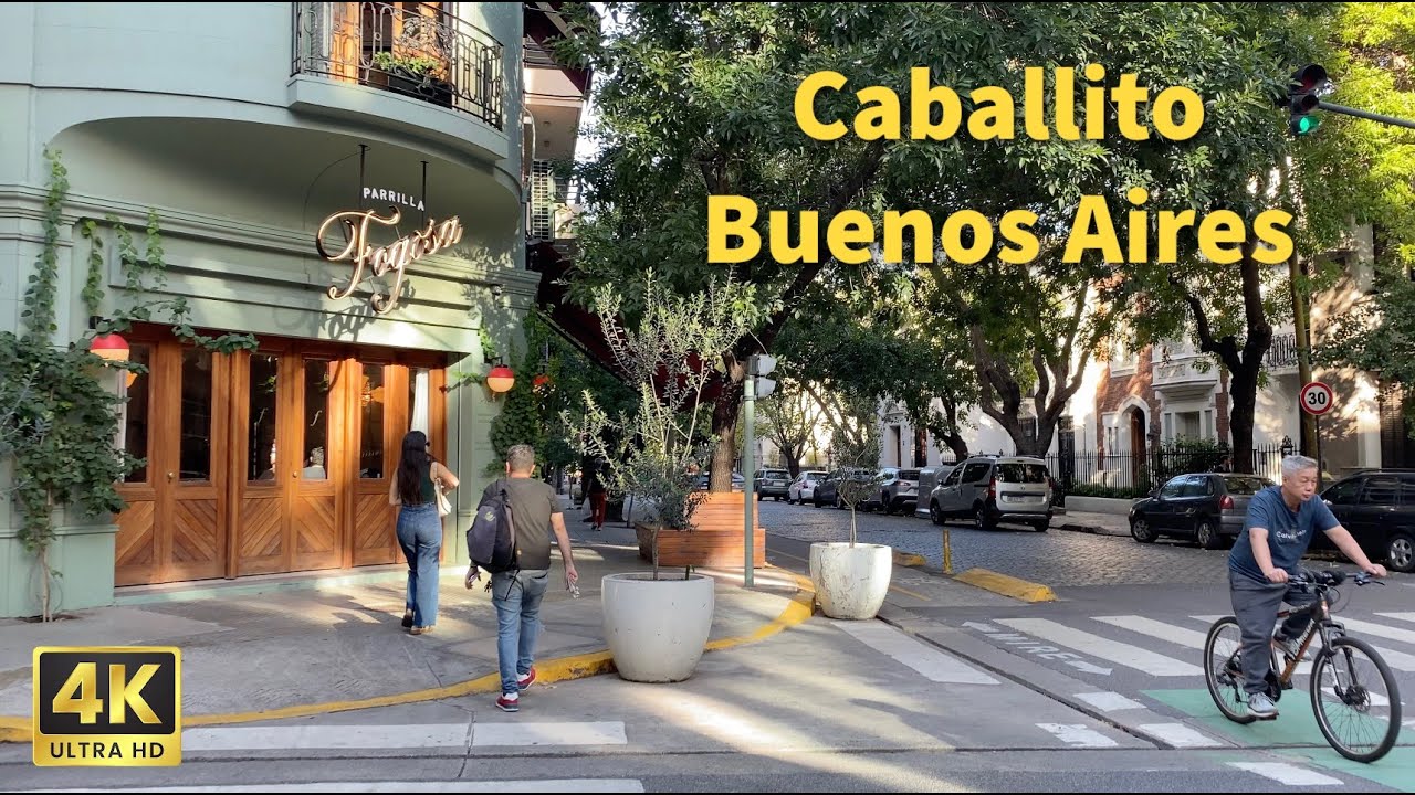 Caballito, Buenos Aires - Walking Tour | 4K 60fps | ASMR