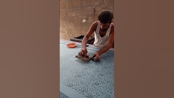 Pressed Impressions: Block Printing in Miniature. #saree #blockprinting #blogs #reels #textile #asmr