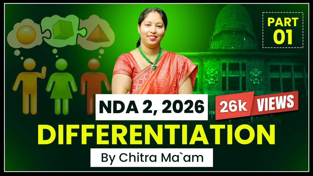 Differentiation For NDA | Class 1 | NDA Exam DMU MATH | Chitra Mam I The Tutors Academy