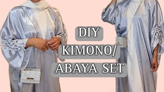 Sewing A Stylish Kimonoabaya Set Step-By-Step Tutorial. No Pattern
