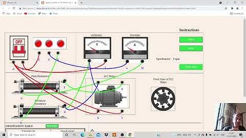 Speed Control of DC Shunt Motor(Field Control) using Virtual Lab