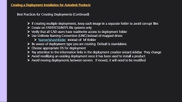 How-To Create a Deployment for AutoCAD 2014