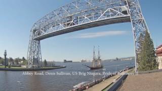 Abbey Road, Denis Sullivan, US Brig Niagara, Pride of Baltimore II depart Duluth 08/22/16