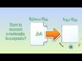 How to convert a rectangle to a square كيفية تحويل الورق المستطيل إلى مربع  