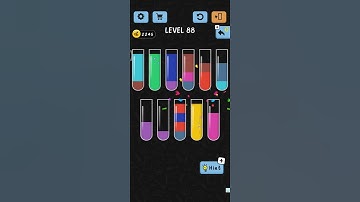 Water color sort level 88 | walkthrough solution #youtube#shorts#game .. SUBSCRIBE for more