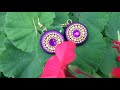 Silk Thread Designer Earring tutorial and  Designs