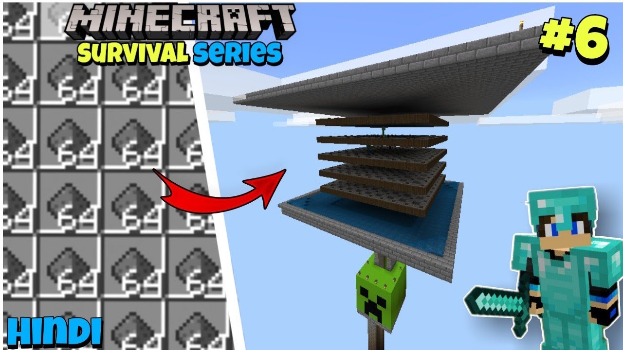 I build a GAINT CREEPER farm in Minecraft pe survival series (#6) - YouTube