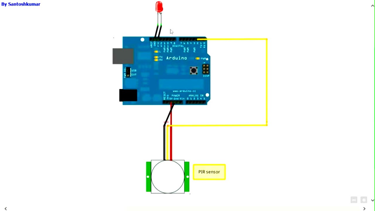 Home automation using Arduino and PIR (Passive Infrared sensor). - YouTube