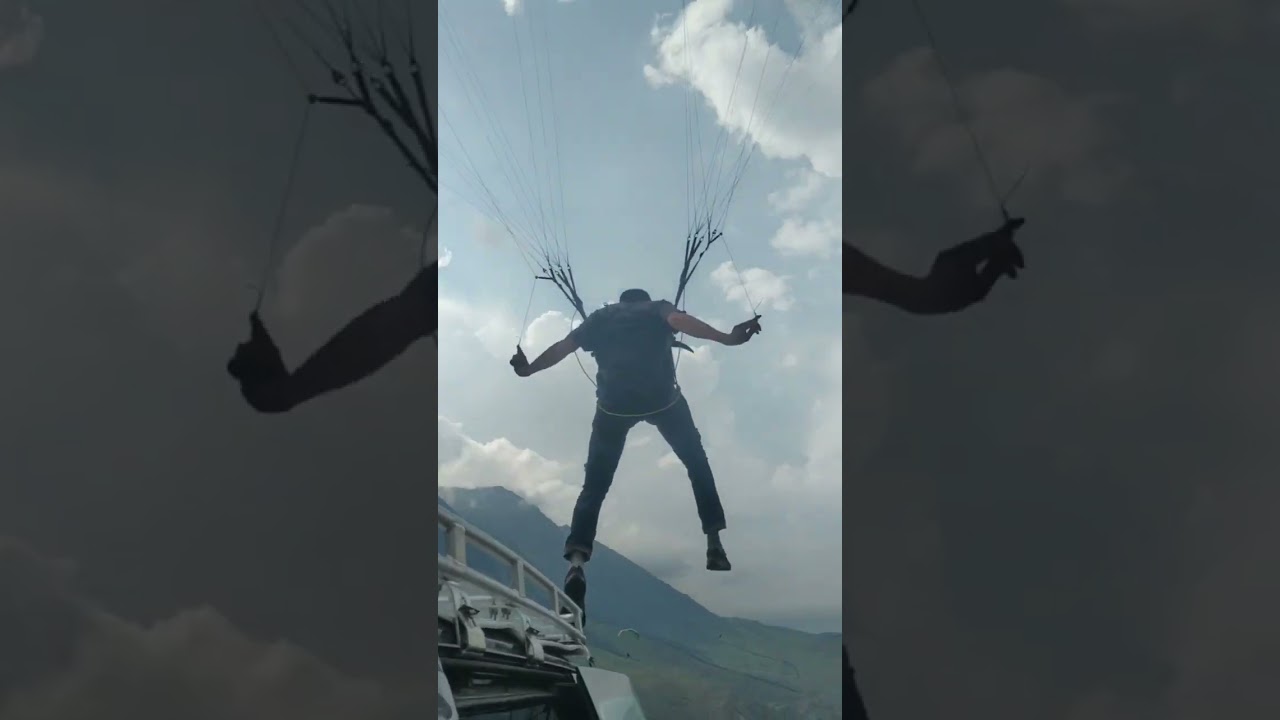 Филипп касание багажника  парадром Флай Чегем 02.08.2025 