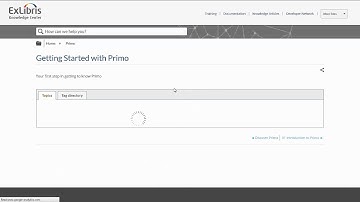Primo Training Overview