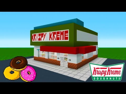 Minecraft Tutorial: How To Make A Krispy Kreme Doughnuts (2019 City Tutorial)