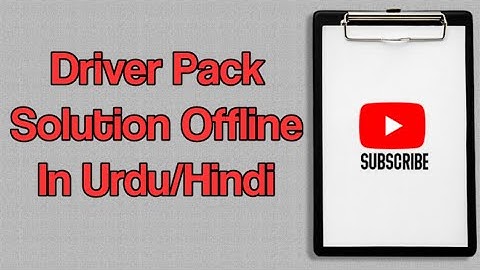 Driver Pack Solution Offline Installation