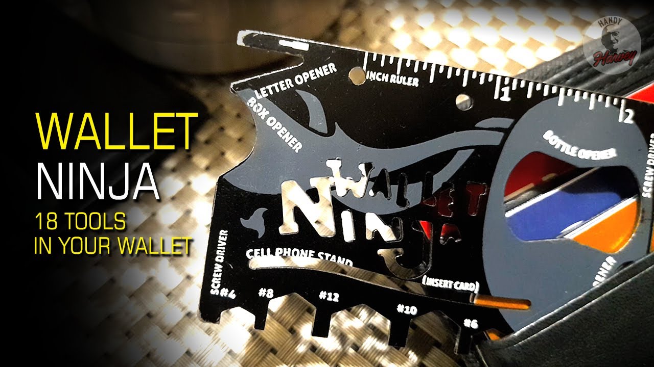 Wallet Ninja: 18-in-1 multi-tool for your wallet.