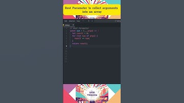 Rest Parameters: Simplify Your Function #js #javascript #webdevelopment #html5 #coding #programming