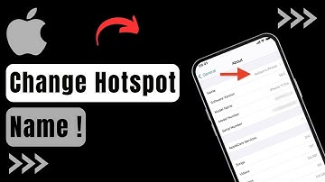 How To Change Hotspot Name On iPhone !