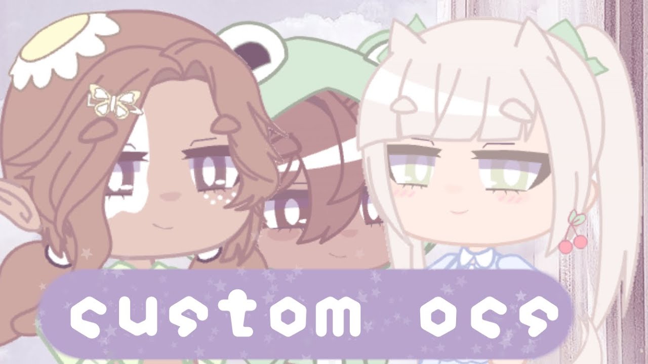 5 Free Cute And Aesthetic Gacha Club Oc S With Custom Accessories New Main Oc Youtube