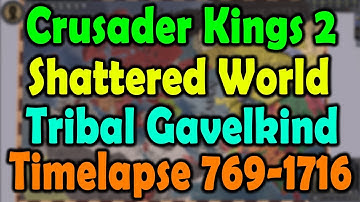 Crusader Kings 2 Shattered World Tribal Gavelkind Timelapse 769-1716