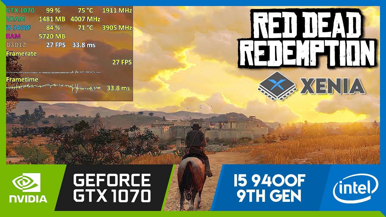 RED DEAD REDEMPTION 1 no PC!  GTX 970 SEGURA O GAME A 30FPS??? Teste no  Emulador de Xbox 360 