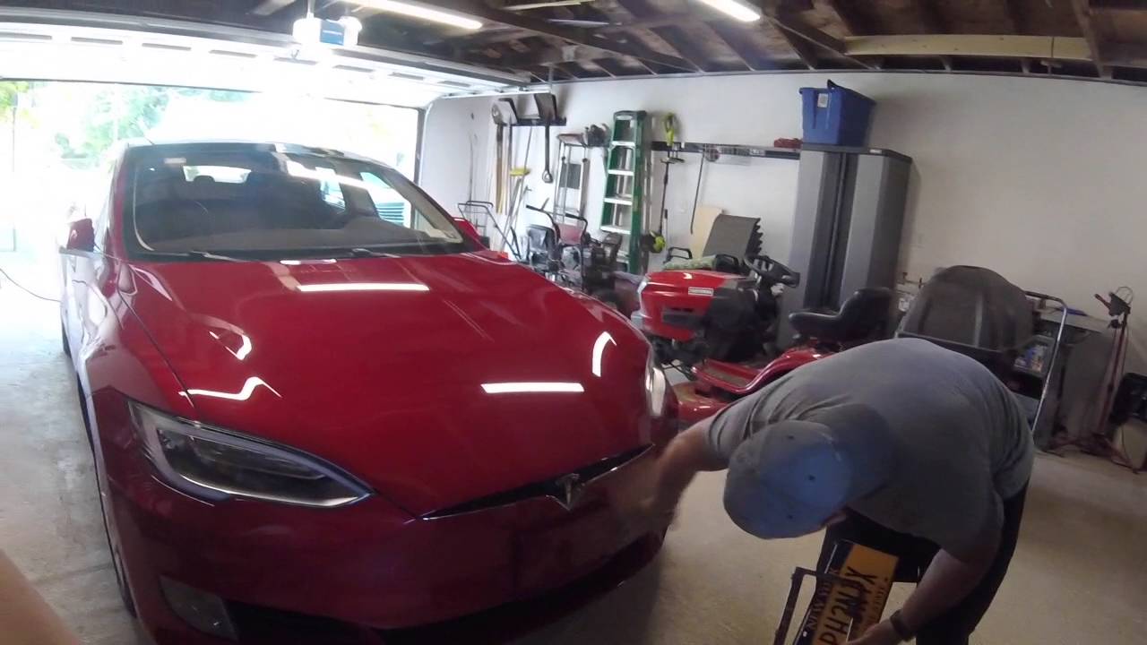 Tesla model s plate