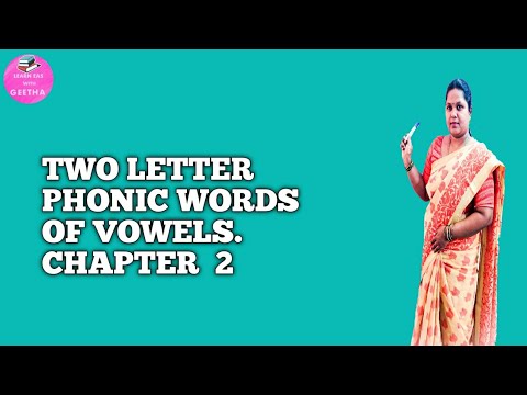 Two Letter Phonic Words of vowels. Chapter 2 - YouTube