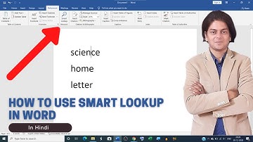 How to use smart lookup in word | smart lookup in ms word