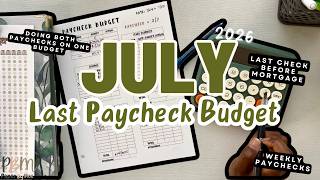 July Last Paycheck | HIS & HER PAYCHECK | Last paycheck before Mortgage😮💰