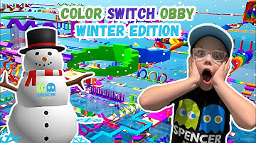 Conquering 50 Winter Edition Color Switch Obby Levels: Can I Do It?