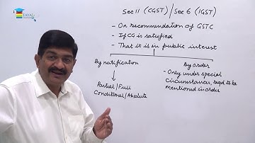 Exemptions under GST - Prof. Rajesh Tayal