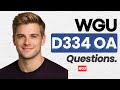 WGU D334 OA: Essential Q&A for Exam Success