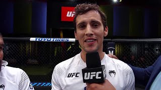 Claudio Puelles Octagon Interview | UFC Vegas 52