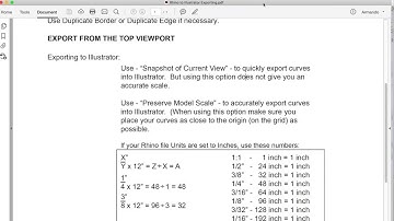 Export Rhino to Illustrator without a Scale