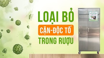 Trên tay máy lọc rượu VinaOrganic, lọc độc tố trong rượu liên tục