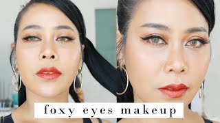 แต่งตาเฉี่ยวๆ Foxy Eyes Makeup แต่งยังไงให้ดูแพง สไตล์สายฝอ ทำตามได้ไม่ยาก