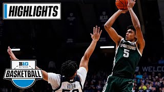 Michigan State at Butler | Extended Highlights| Big Ten Men's Basketball | Nov. 17, 2021