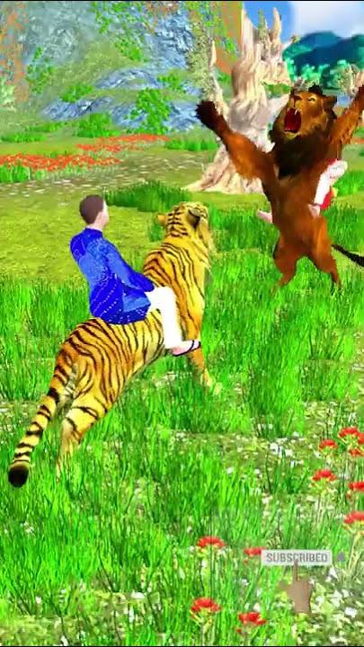 #lion,#tiger #lionandtigershortvideo,#Hindikahani giant lion and tiger shorts,Ramlal new Hindi story