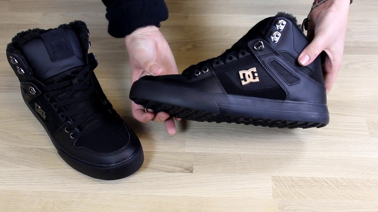 dc black boots