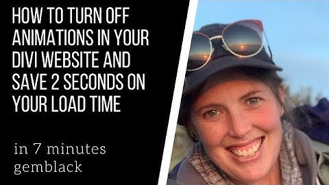 How to turn off some animations in Divi Wordpress - GemBlack