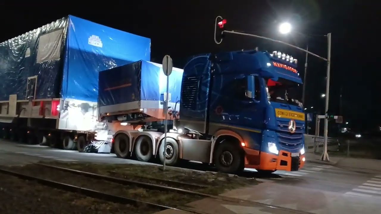 Navigator Transport - Transport wielkiego kompresora gazowego w Gdańsku