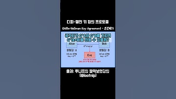 디피헬만이 뭐냐고? 키 합의 프로토콜이지 #쇼츠 #Shorts #강의 #루니프 #lootnip #개발자 #정보보안 #암호학 #키합의 #프로토콜 #디피헬만