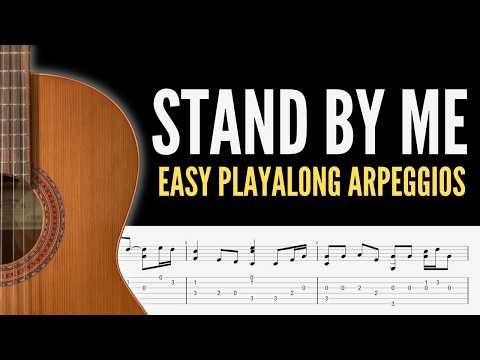 Stand By Me Easy Fingerstyle Arpeggios | Playalong + TAB