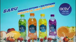 #HidupkanJiwaAktifmu dengan activ WATER yang kaya Multivitamin, Mineral dan Isotonik!