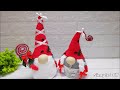 🎅🎄❄️No-sew sock gnomes - DIY. HandMade -🎄Christmas decorations -  اعمال يدوية للكريسماس