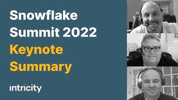 Snowflake Summit 2022 Keynote Summary