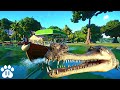 Adding a riverboat tour gharial habitat to our ecozoo  planet zoo franchise mode ep29